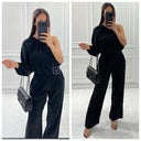 One-Shoulder-Overall aus superweichem Käsetuch