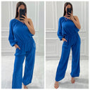 One-Shoulder-Overall aus superweichem Käsetuch