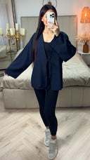 Oversized 2 Ties Cardigan