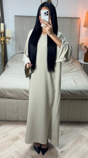 Oversized Abaya Diamond Sleeve Detail