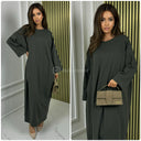 Oversized Basic Maxikleid Jessy Baumwolle Premium Qualität