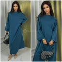 Oversized Basic Maxikleid Jessy Baumwolle Premium Qualität