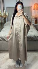 Oversized Blouse Maxi Dress