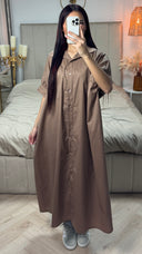 Oversized Blouse Maxi Dress