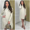 Oversized Dress Horizontal Ribbed 9887