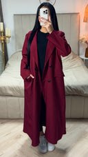 Oversized Maxi Essential Blazer Button Detail