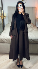 Oversized Maxi Essential Blazer Button Detail