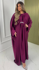 Oversized Satin Dress Flower Brooch Detail