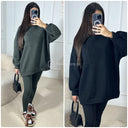 Oversized Sweater Pocket Detail + Legging Set