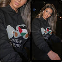 Palestinian Lives Matter Teddy Embroidery Hoodie Cargo Tracksuit