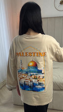 Palestine Oversized Terry Cotton T-shirt