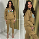 Palestinian Lives Matter Teddy Embroidery Hoodie Cargo Tracksuit