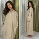Perfect Oversized Blouse Dress Pocket Details