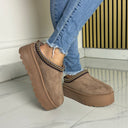 Famous 5CM Platform Taswoman Khaki S320