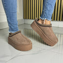 Famous 5CM Platform Taswoman Khaki S320