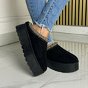 Famous 5CM Platform Taswoman Black S320