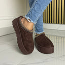 Famous 5CM Platform Taswoman Brown S320