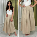 Pleated Wide Skirt
