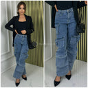 Premium Cargo-Jeans mit Taschen HM2211