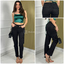 Premium Quality Cargo Stretch Flared Jeans 99467-1