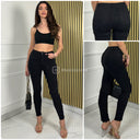 Premium Quality Stretch Clean Push Up Black Jeans Y6008