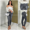 Premium Quality Stretch Clean Push Up Gray Jeans Y5006