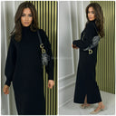 Premium Weiche Maxi Ballon Ärmel Detail Aj-026