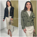 Short Tie Belt Trenchcoat