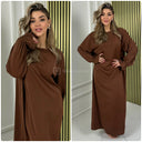 Schlichtes Kleid mit Rüschenärmeln