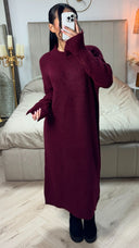 Soft Knitwear Split Sleeve Dress
