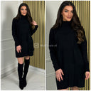 Square Col Dress Splits 703