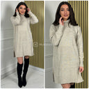Square Col Dress Splits 703