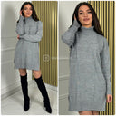 Square Col Dress Splits 703