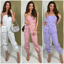 Jumpsuit Bindegürtel BumBag Taschendetails