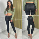 Premium Quality Stretch Leatherlook Push Up Pants 77355-1