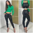 Premium Quality Stretch Leatherlook Pants 99569-1