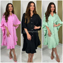 Super Soft Cheesecloth Blouse Dress Oversized Ruffle Detail