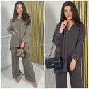 Super Soft V Neck Basic Oversized Set