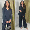 Super Soft V Neck Basic Oversized Set