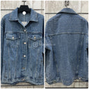Supreme Quality Denim Jacket Rhinestone Diamonds F106