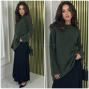 Übergroßer, langer Pullover