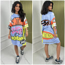 T-shirt Dress Oversized Reject Evil
