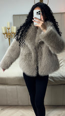 Faux Fur Teddy Jacket Collar