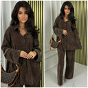 Thick Gloss Design Material Blouse Set