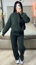 Thick Jogging Zipper Set Seam Details