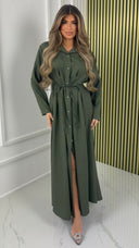 Tie Belt Blouse Maxi Waist Detail