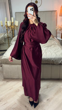 Tie Belt Essential Satin Dress