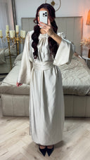 Tie Belt Essential Satin Dress