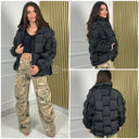 Trending Squares Oversized Jacket 9330
