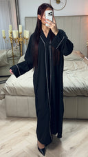 V Neck Abaya Diamonds